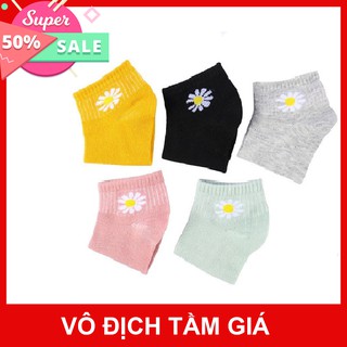 Tất Nữ ⚡️𝐅𝐑𝐄𝐄 𝐒𝐇𝐈𝐏⚡️ Tất Chân Hoa Cúc Cỗ Ngắn Mẫu Mới Màu Ngẫu Nhiên