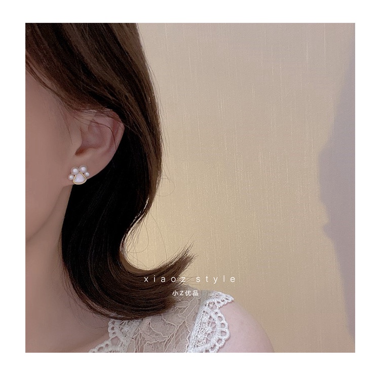 Bông Tai Mạ Bạc 925 Hình Móng Vuốt Mèo Dễ Thương Thời Trang Cho Nữ 2022