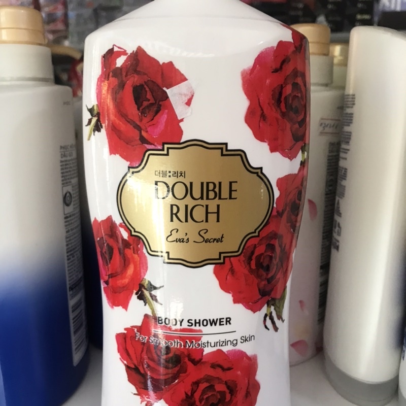 Sữa tắm Double Rich dưỡng ẩm hương hoa hồng 800g
