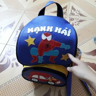 Bộ đôi balo nắp mầm non 2 tuổi