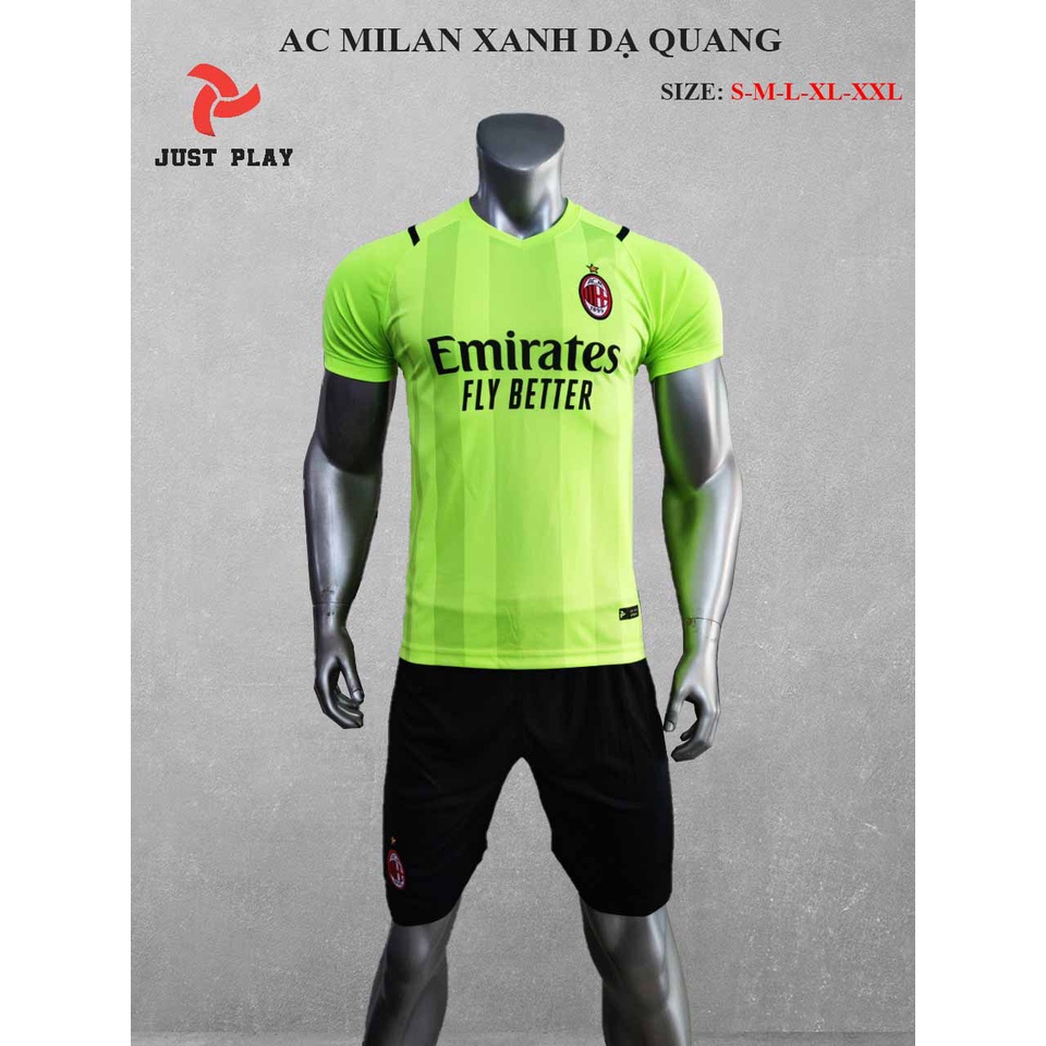 Bộ bóng đá AC Milan 2021 2022 màu xanh