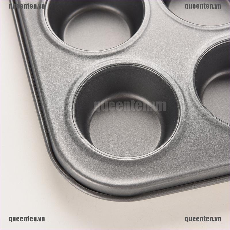 12 Cups Metal Nonstick Cupcake Baking Mold Pan Tray Tin Cakes Pudding Muffin Bun QUVN