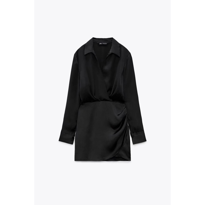 Váy ngắn satin thanh lịch mới mùa hè ZARA dành cho nữ 9492331 9492650