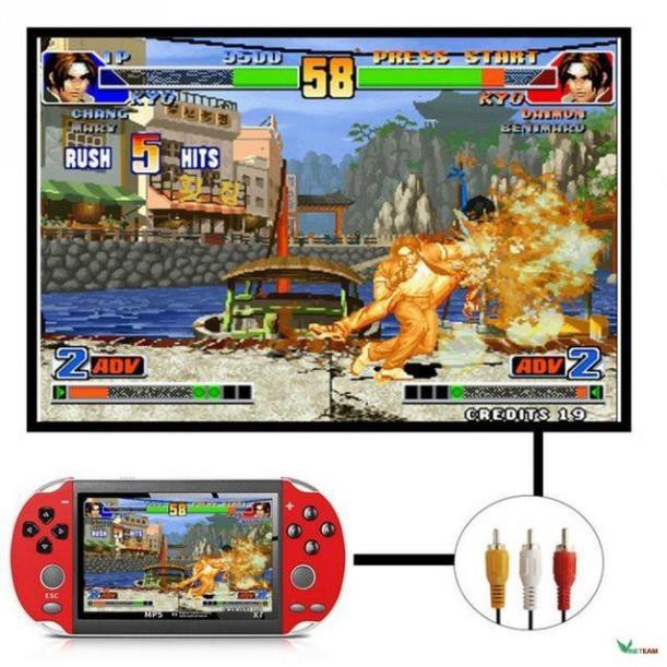 Máy Chơi Game, Cài Sẵn 9000 Trò Chơi GBA, SNES, GBC, PS1, PSP, Nitendo, X7 Mini - Chơi Game, Xem Phim - Tiếng Việt