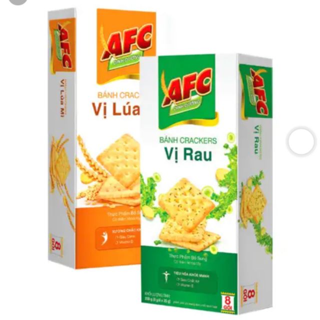 ( HSD: T10/2022) Bánh AFC Kinh Đô vị rau cải và vị lúa mì 100g/200g