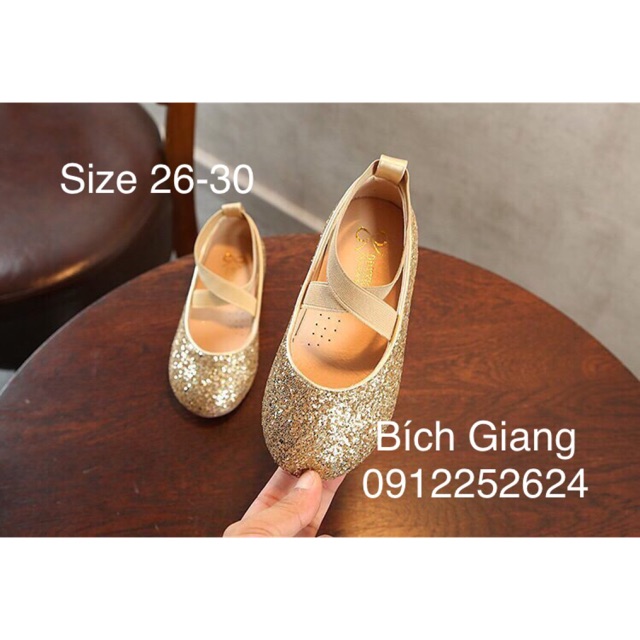 Giày búp bê quai chun cho bé gái