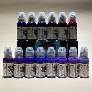Mực xăm tattoo World Famous tông màu TÍM chai 1oz