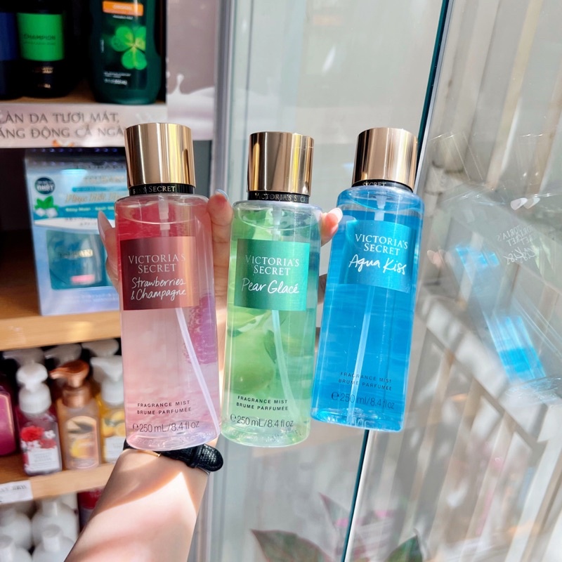 Xịt thơm Victoria's Secret - Temptaition / Aqua Kiss & Pure Seduction