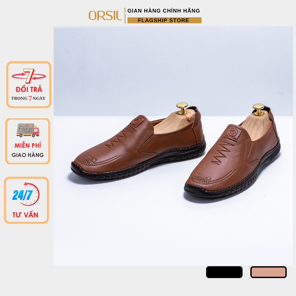 Giày lười nam da bò ORSIL siêu bền mã DL03