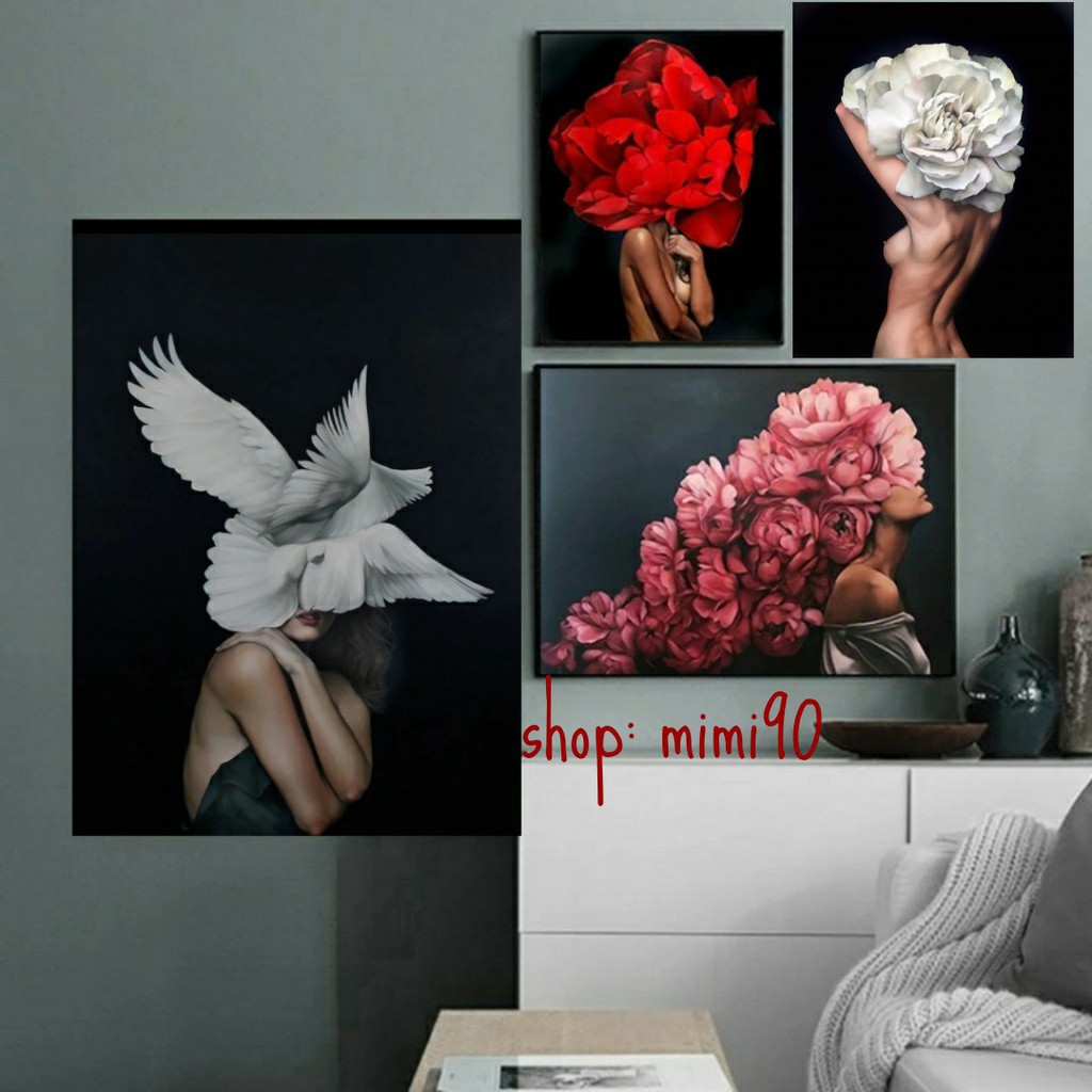 (HÀNG SẴN)  Tranh tô màu theo số (tranh tự sơn) mẫu cô gái hiện đại ĐÃ CĂNG KHUNG SẴN 40 X 50 | BigBuy360 - bigbuy360.vn