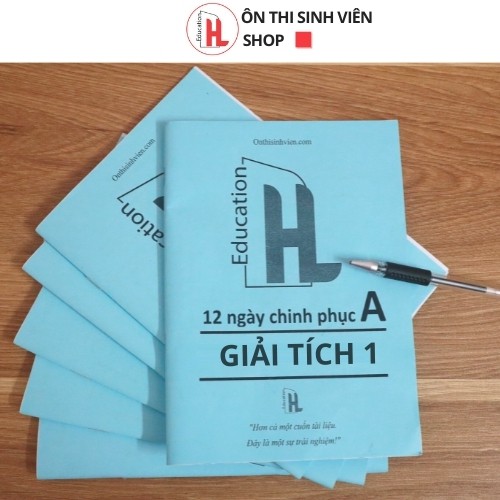 HUCE 12 ngày Giải tích 1 - Vở ghi in bìa môn học Giải tích 1