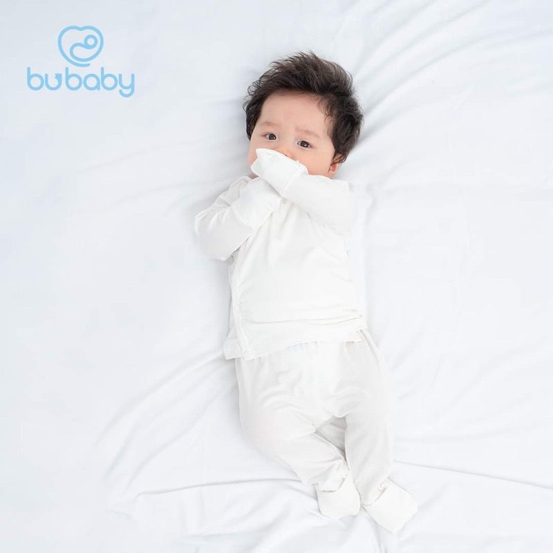 BUBABY - Bộ cài chéo dài tay Bambus KIMONO