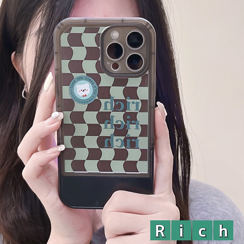 Ốp lưng iphoneỐp Điện Thoại  Kèm Giá Đỡ Tàng Hình Họa Tiết Hoạt Hình Dễ Thương Cho iphone 14 / 13Pro 12 / xs / 6 / 7 / 8PLUSDinuo case