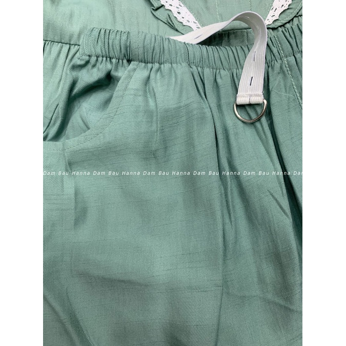 [SIZE 40-60KG] Đồ bộ lửng bầu và cho bé ty vải lụa cao cấp thoáng mát có lưng thun điều chỉnh vải mềm mát