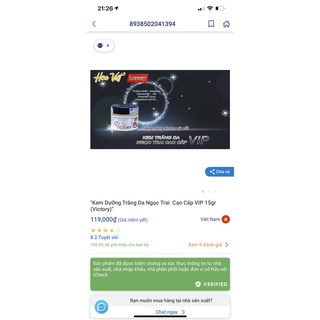 KEM VICTORY TRẮNG DA HOA VIỆT