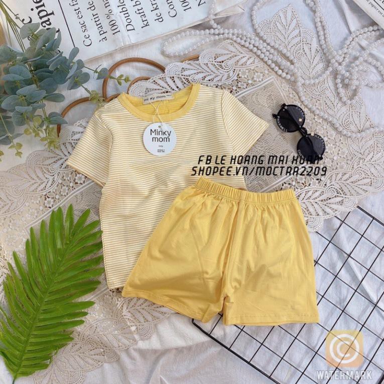 [Hàng Chất - Giá Rẻ] BỘ CỘC TAY CHẤT THUN LẠNH PETTIT ÁO SỌC NGANG CHO BÉ TRAI BÉ GÁI TỪ 3 ĐẾN 18KG (7 MÀU)