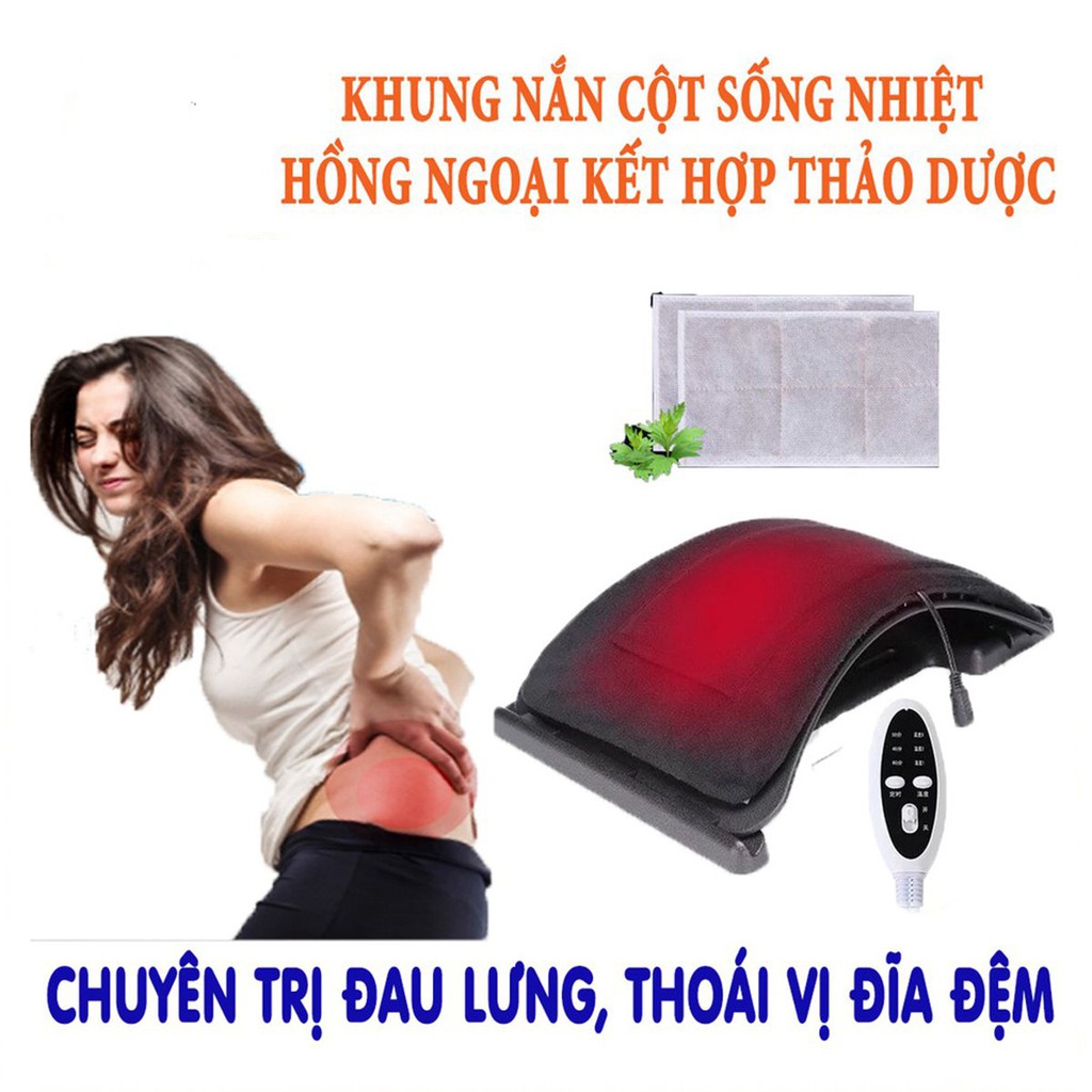 [Bán Chạy + Giá Rẻ]Khung Nắn Chỉnh Cột Sống Lưng - Massage - Định Hình Tư Thế Nằm Ngồi Chuẩn - Giảm Đau Thoát Vị Đĩa Đệm