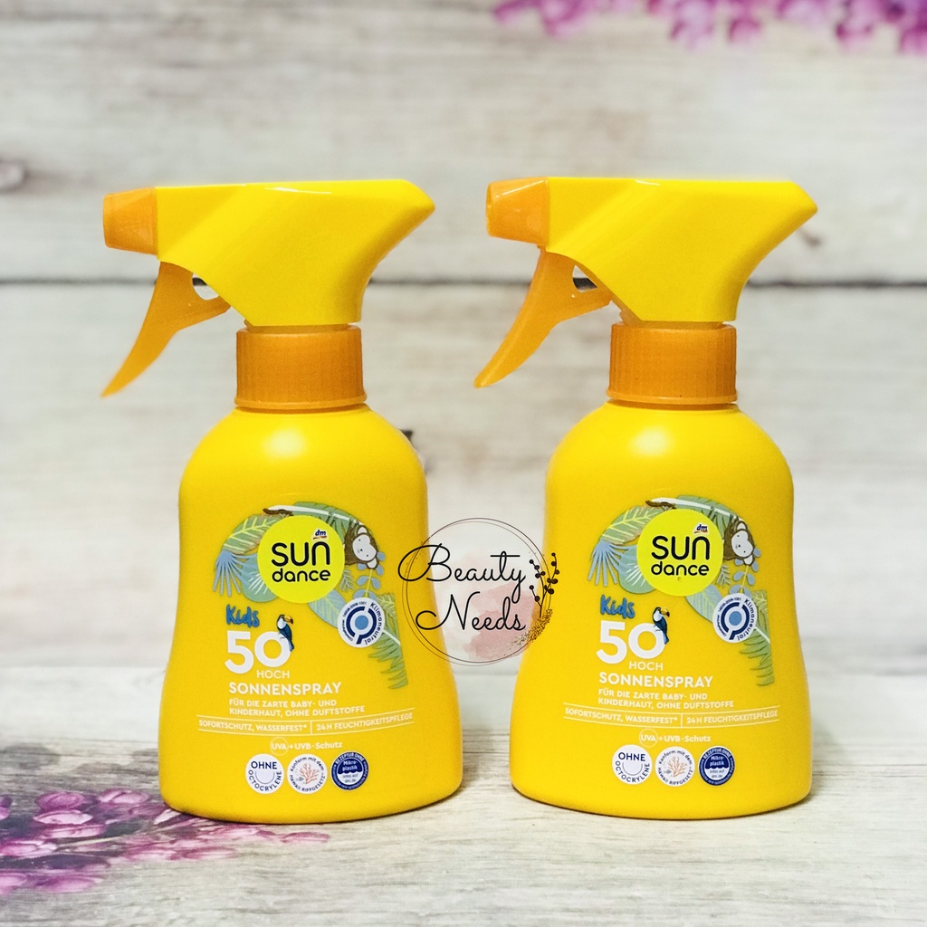 Xịt chống nắng trẻ em Sundance SPF 50, 200 ml hàng Đức