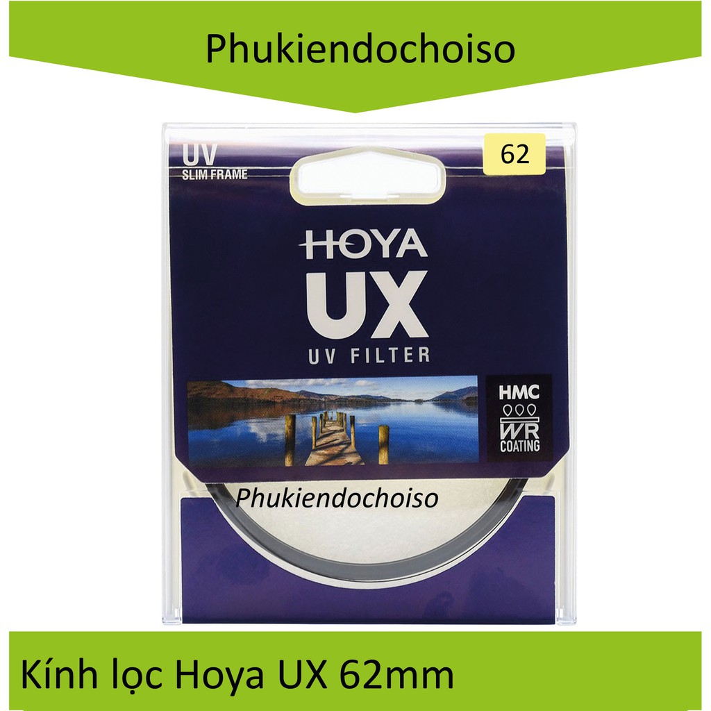 Filter Kính lọc Hoya UV UX 62mm, Chính hãng Tixiai