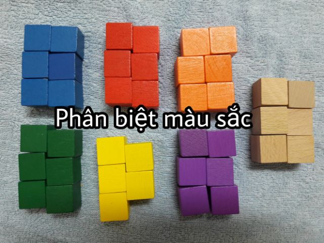 100 Khối gỗ vuông 2cm (cube)