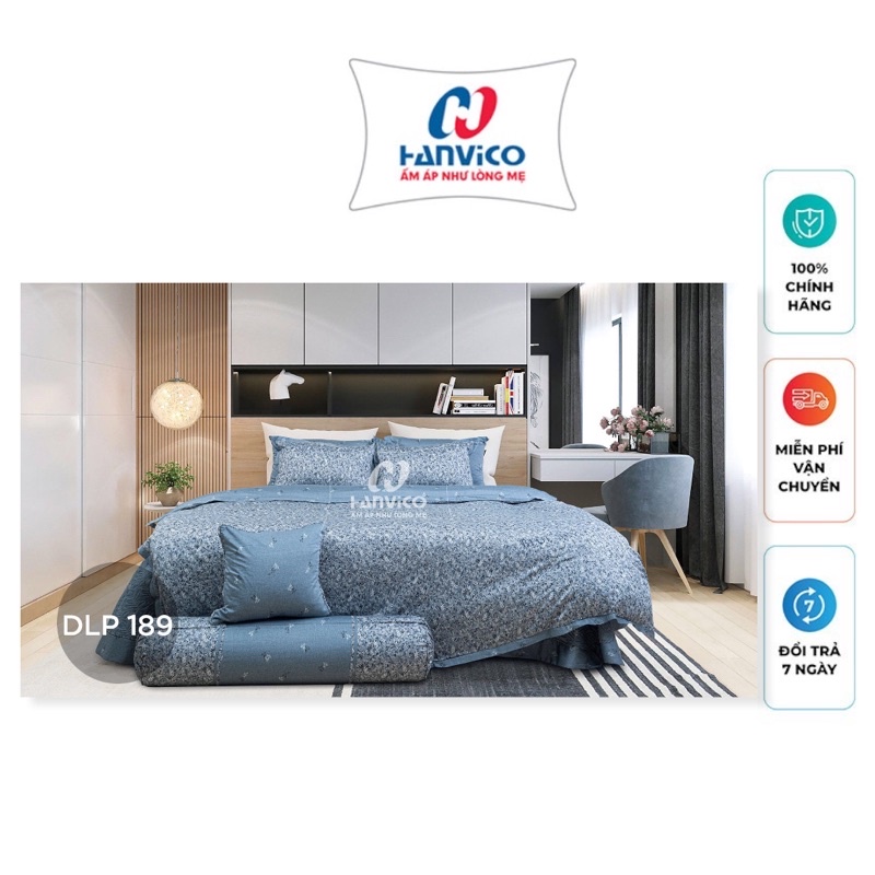 Bộ chăn ga gối Hanvico Blue Sky DLP189