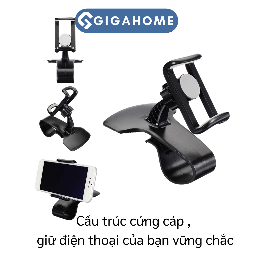 Giá Đỡ Điện Thoại Trên Ô Tô GIGAHOME Xoay 360 Độ Chống Rung, Gắn Bảng Điều Khiển 6260