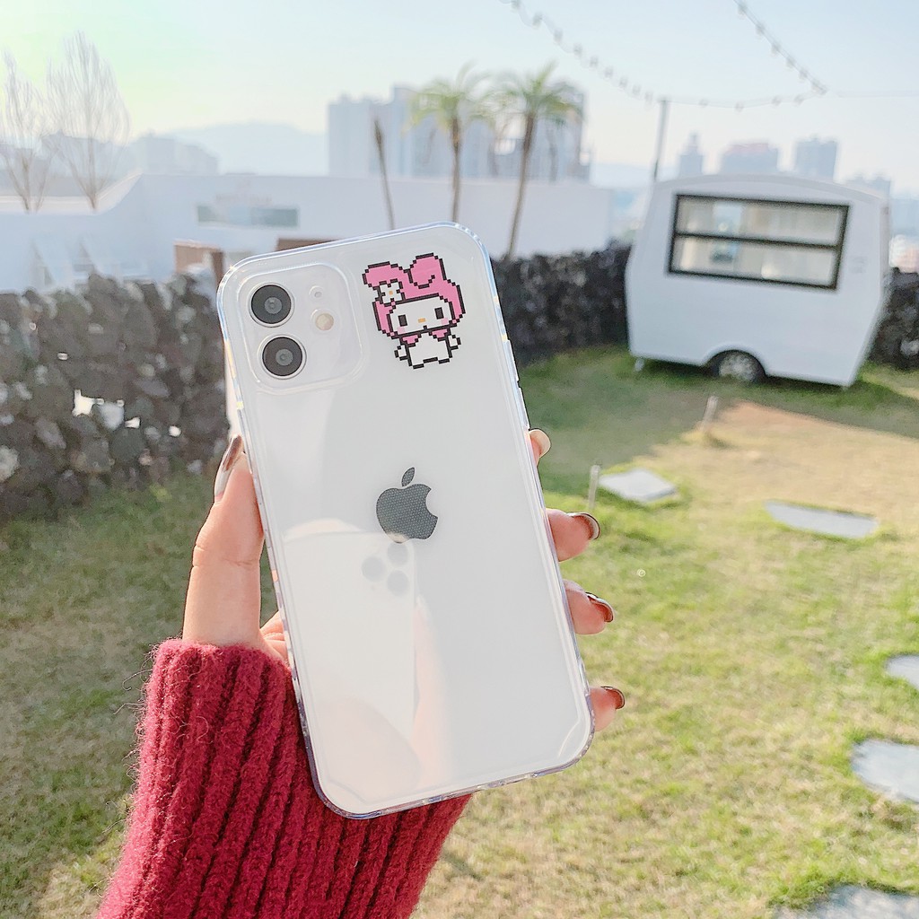 Ốp lưng iphone trong cạnh vuông pixel 6plus/6s/6splus/7/7plus/8/8plus/x/xr/xs/11/12/pro/max/plus/promax-Awifi A2-16 | BigBuy360 - bigbuy360.vn