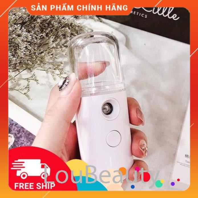 FS Máy Phun Sương Cầm Tay Xịt Khoáng MINI NANO Chính Hãng - Bản Full Phụ Kiện Cáp Sạc