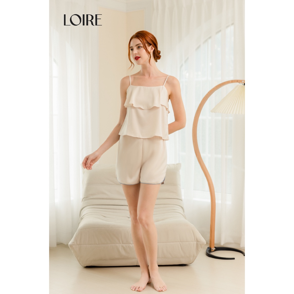 Bộ Đồ Ngủ Lụa 2 Dây 2 Tầng Sóng Lụa BDN51