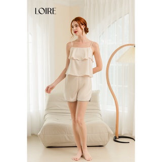 Bộ Đồ Ngủ Lụa 2 Dây 2 Tầng Sóng Lụa Loirechic BDN51