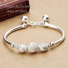 Vòng Tay Bạc Nữ Tam Đa Trắng