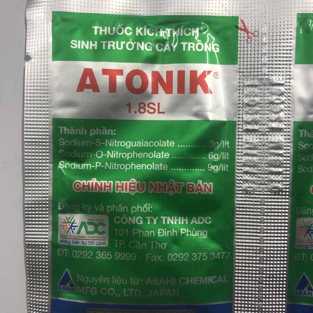 Atonik 1.8SL Nhật bản gói 10ml Thuốc Kích Thích Sinh Trưởng Nảy Mầm, Ra Rễ Cây Trồng, sớm ra hoa tạo hạt