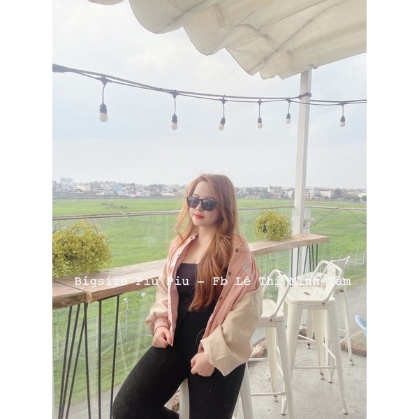 Áo Khoác Bomber Bigsize Da Lộn 2 lớp hình thật bao đẹp logo thiêu B