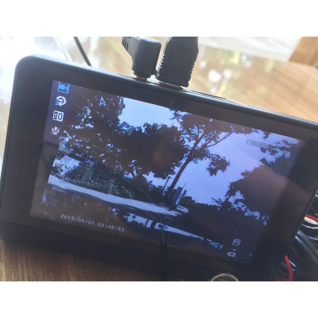 Màn CAMERA 3 trong 1 tích hợp cam HÀNH TRÌNH cam CHIẾU HẬU cam Lùi oto