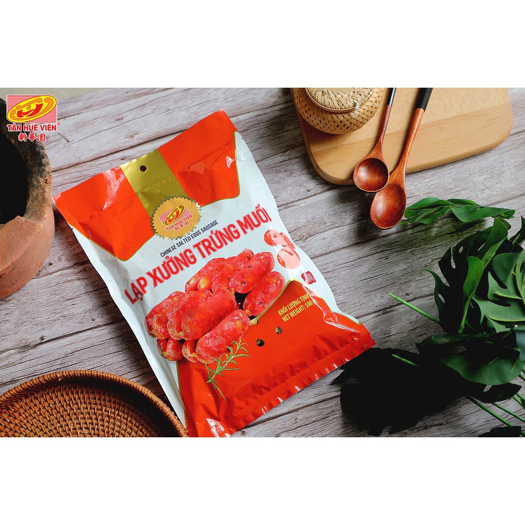 Lạp xưởng Trứng Muối Tân Huê Viên túi 500g