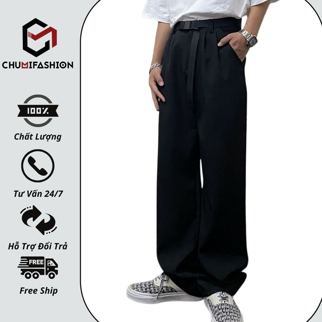 Quần âu nam CHUMI ống suông phong cách hàn quốc qd13