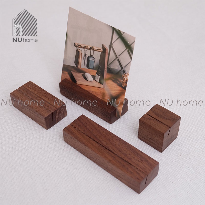 nuhome.vn | Giá đỡ kẹp ảnh, bưu thiếp để bàn - Mino, được thiết kế đơn giản bằng chất liệu gỗ cao cấp