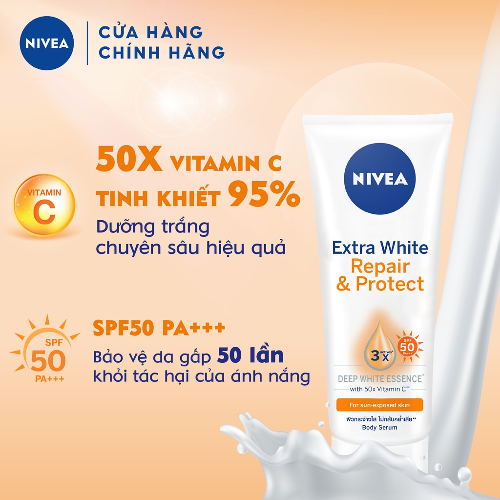 Tinh chất dưỡng thể dưỡng trắng NIVEA ban ngày giúp phục hồi & chống nắng SPF50 (320ml) | BigBuy360 - bigbuy360.vn