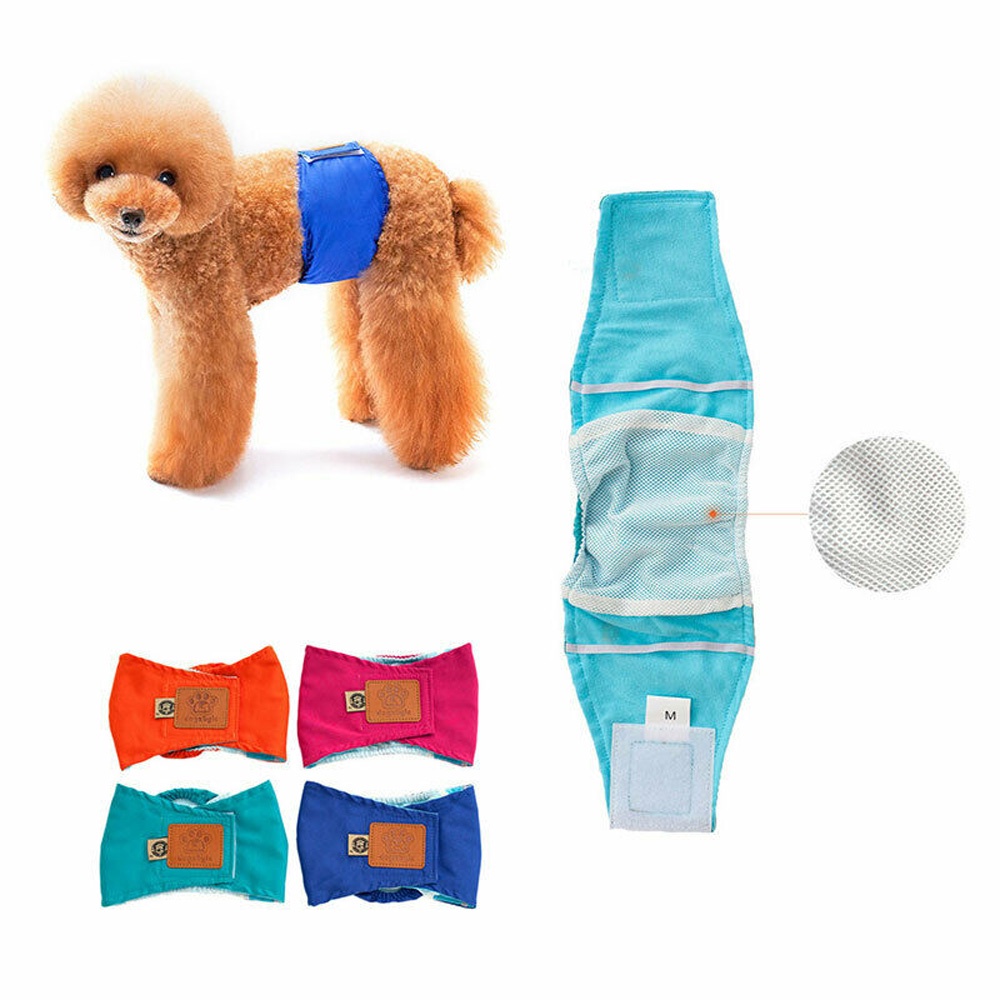 Tã quấn bụng giữ vệ sinh bằng cotton có thể tái sử dụng cho cún cưng