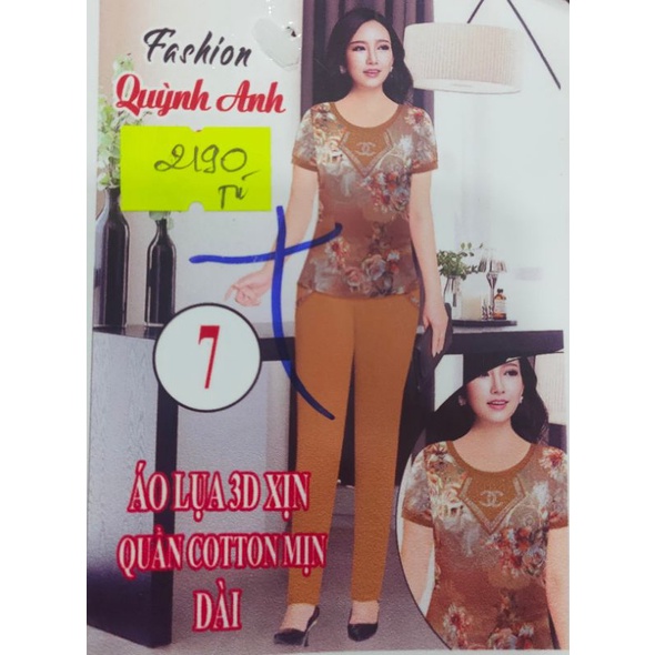 Bộ Quỳnh Anh tay ngắn quần 9 tấc,quần dài (size đại) sale sốc