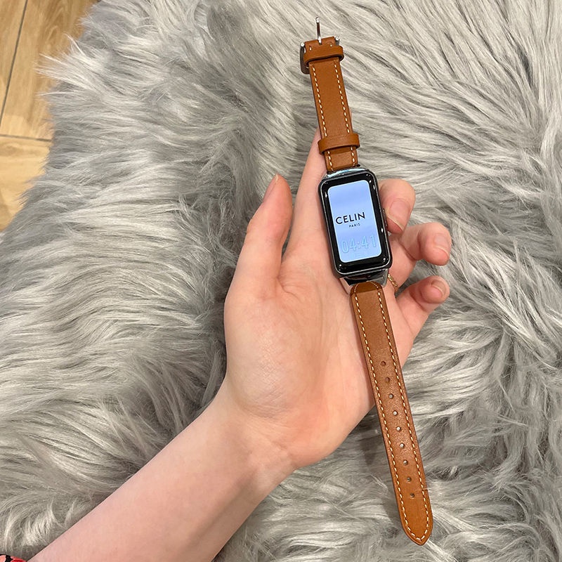 Dây Đeo Thay Thế Chất Liệu Da Cho Huawei Band 7 / 6 Pro Honor Band 6