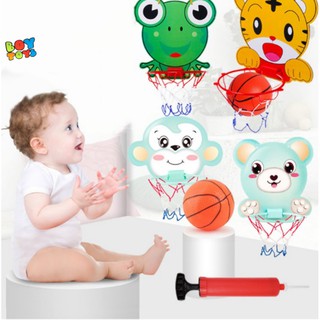 Bộ đồ chơi bóng rổ treo tường mini ngộ nghĩnh cho trẻ
