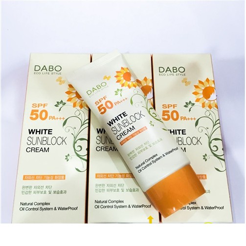 Kem Chống Nắng Trắng Da
Dabo White Sunblock Hàn quốc 70ml - Chính hãng