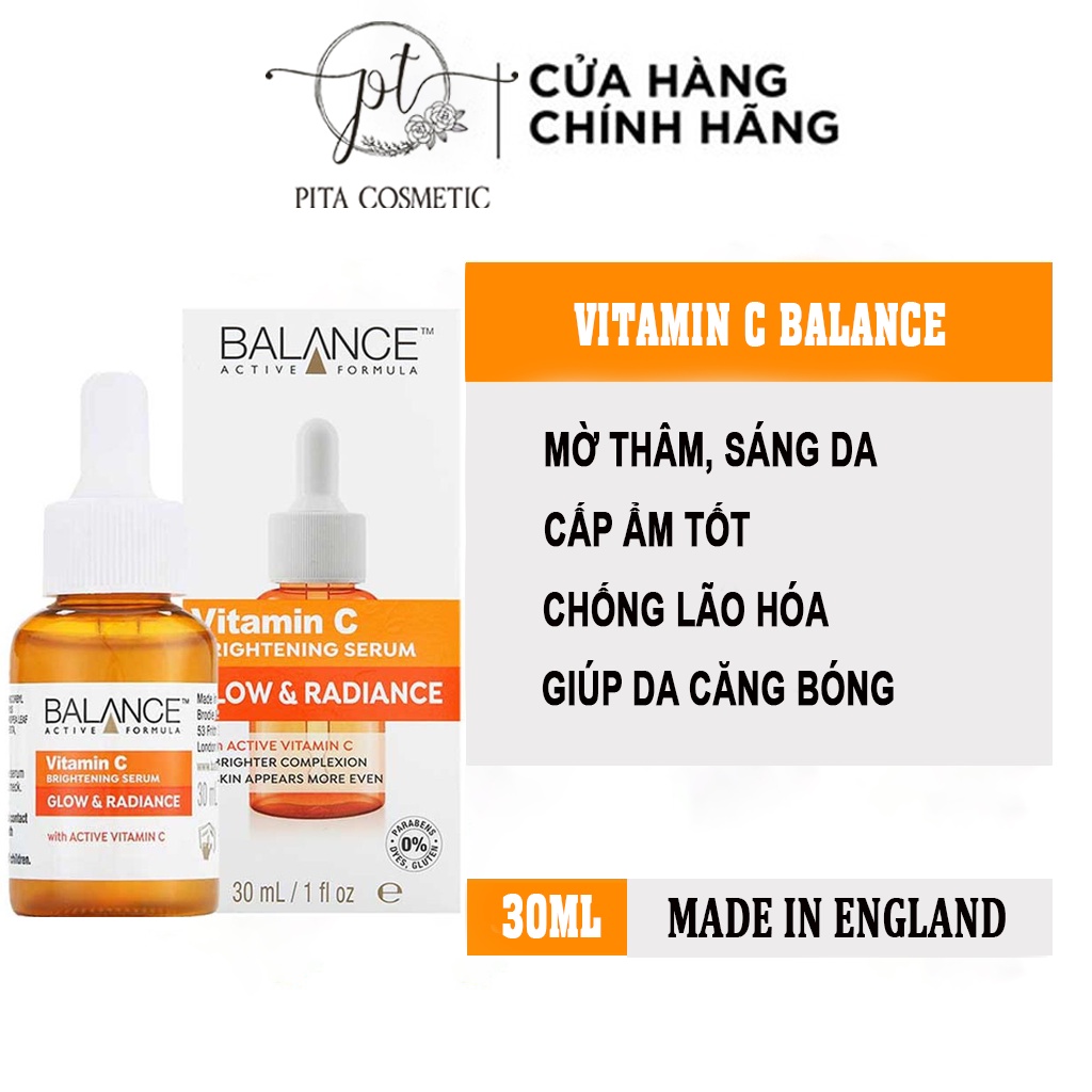 [Chính Hãng] Serum Trắng Da, Mờ Thâm Balance Active Formula Vitamin C Brightening 30ml