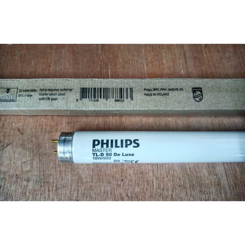 (SALE) Bóng so màu D50 PHILIPS TL-D 90 De Luxe 18W/950 0.6m