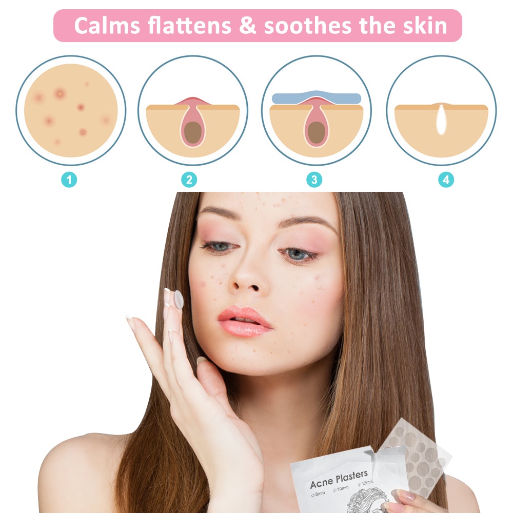 ⭐Set 36 Miếng Dán Hỗ Trợ Giảm Mụn Vô Hình Chăm Sóc Da Mặt