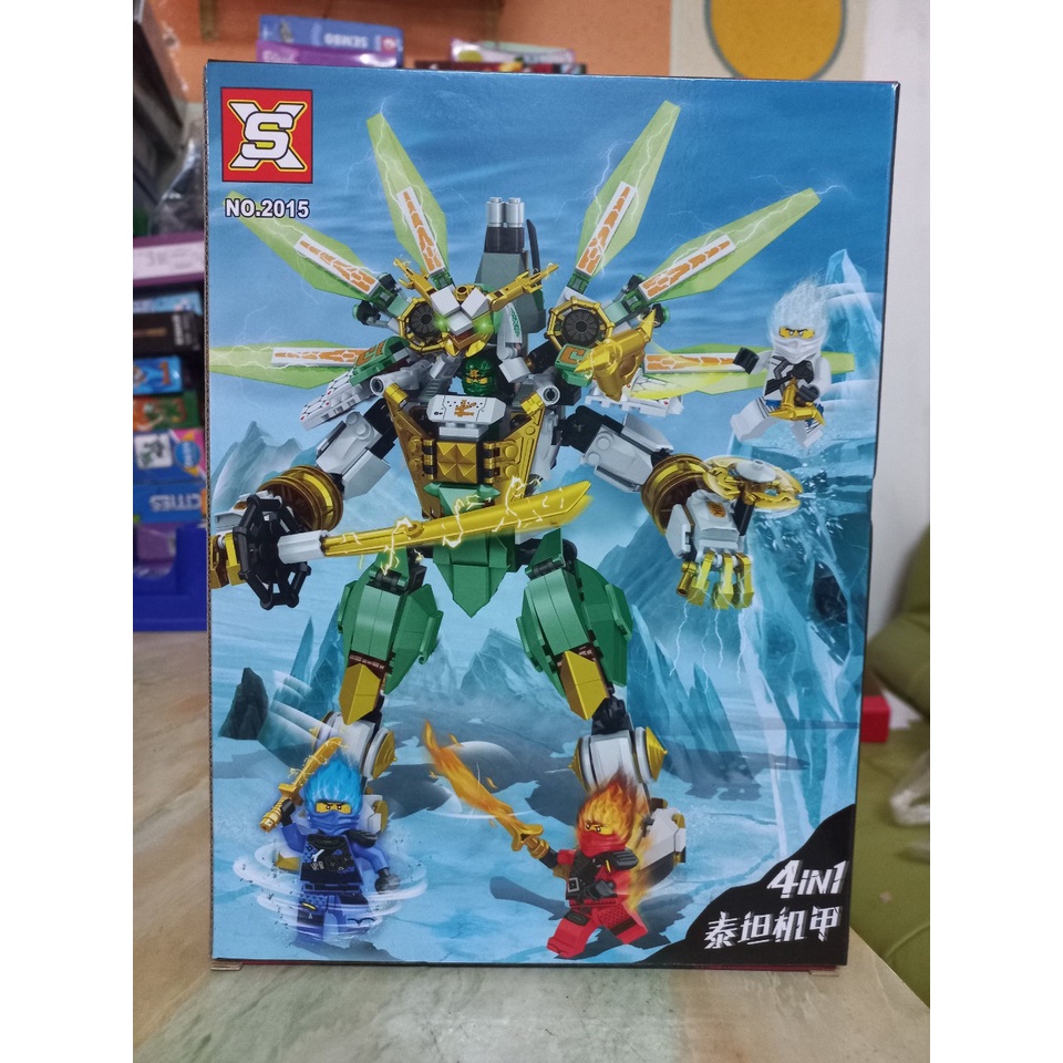 Lắp ráp Ninja Chiến Giáp Hợp Thể - Người Máy Lloyd’s Titan Mech 2015