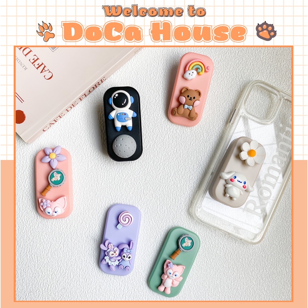 Giá đỡ điện thoại, popsocket dán đỡ điện thoại nhiều hình dễ thương - DoCa
