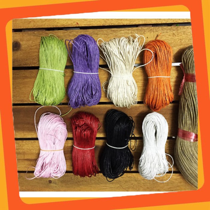10m dây cói làm vòng tay handmade size 1 mm