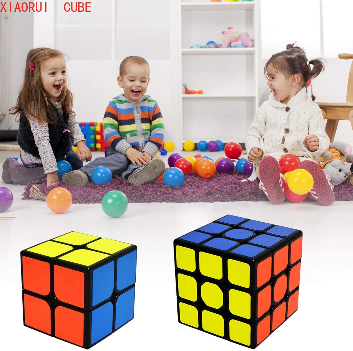 Set 2 Đồ Chơi Khối Lập Phương 3d Kích Thích Trí Não Cho Bé Và Người Lớn